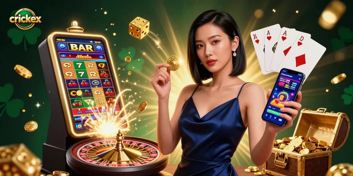 Experience crickex with stunning visuals of slots and gaming, featuring live action and vibrant atmosphere.