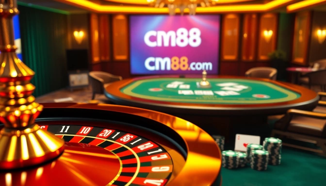 Experience the excitement of cm88 com with captivating casino games and vibrant roulette wheels.