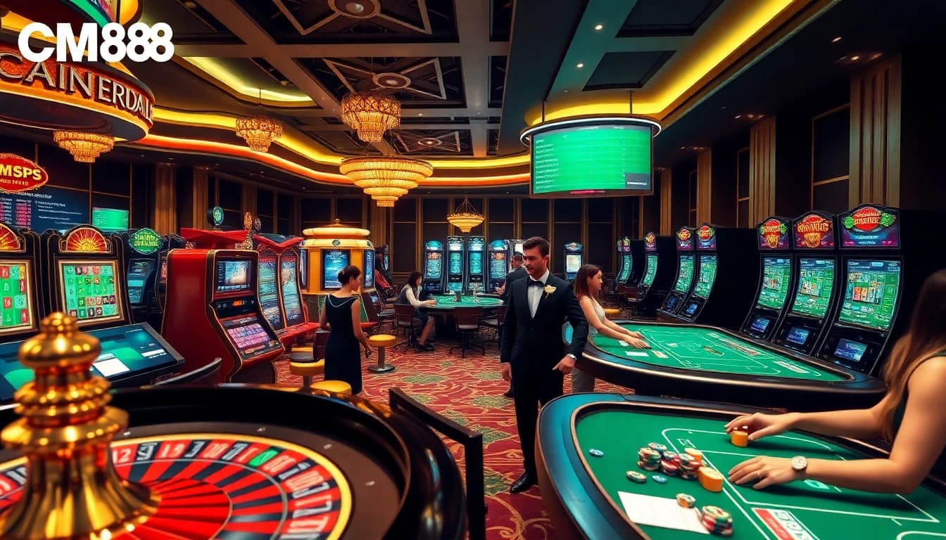 Experience CM88's thrilling online casino gameplay with vibrant games and professional environments.