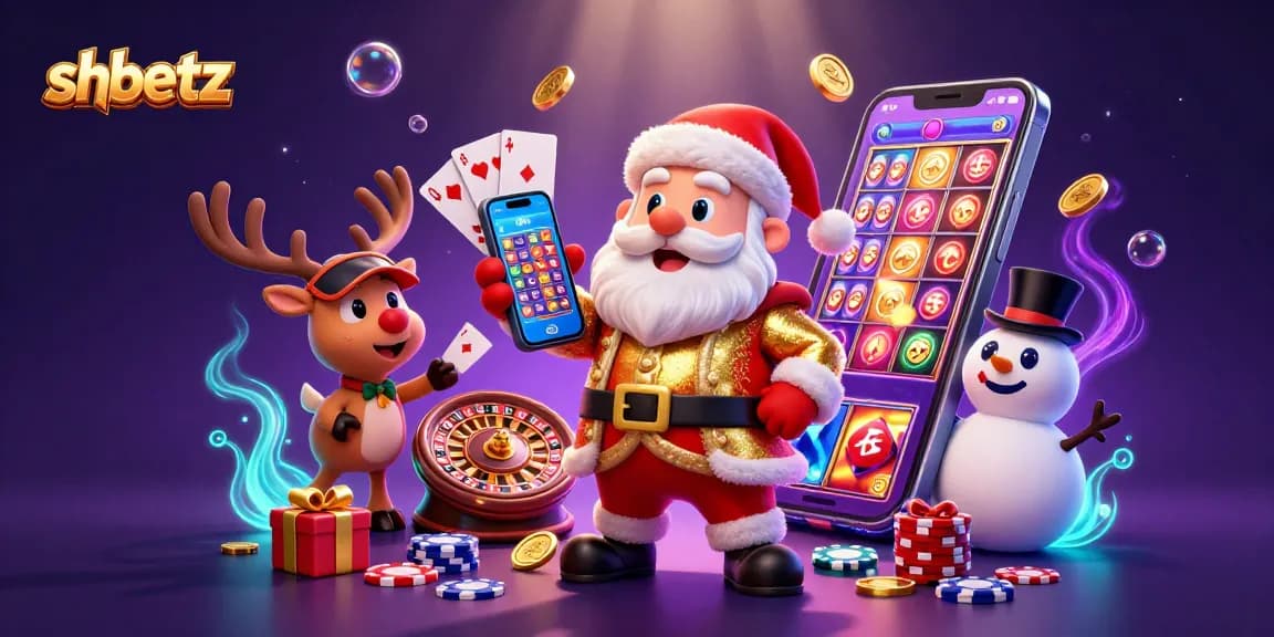 Win big with shbetz at our vibrant casino featuring Santa and friends!