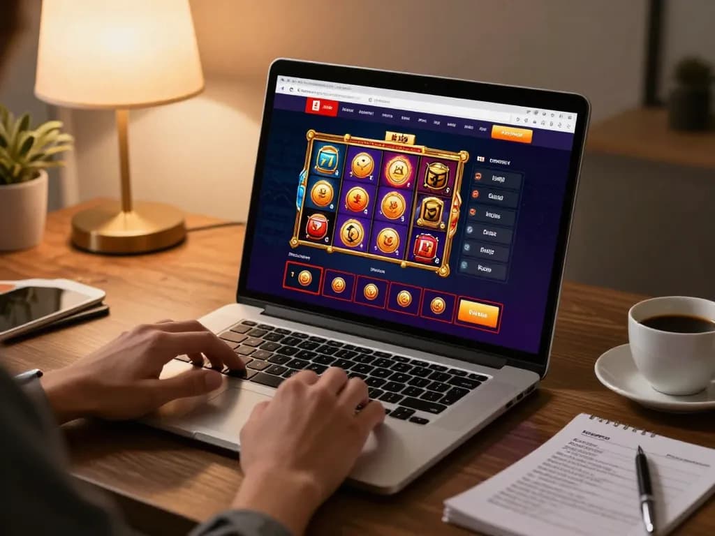 Engaging gameplay experience at trang chủ lc88 showcasing dynamic online slot games on a stylish laptop
