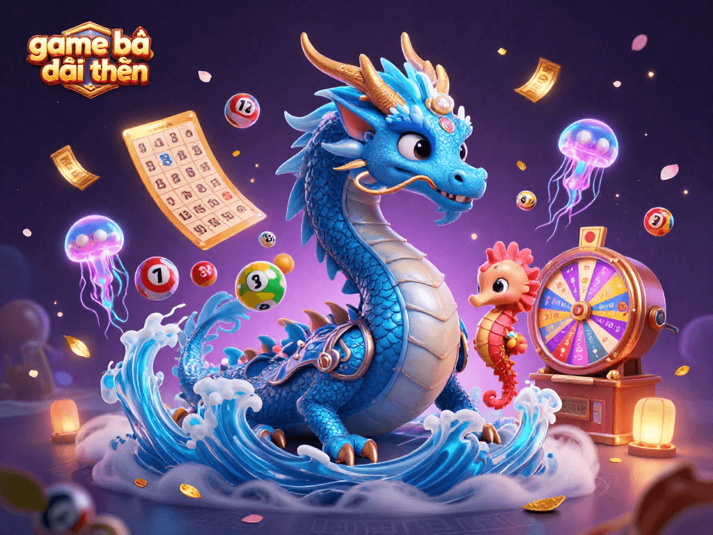 Conquer the game bài đổi thưởng with a vibrant underwater casino scene bursting with excitement.