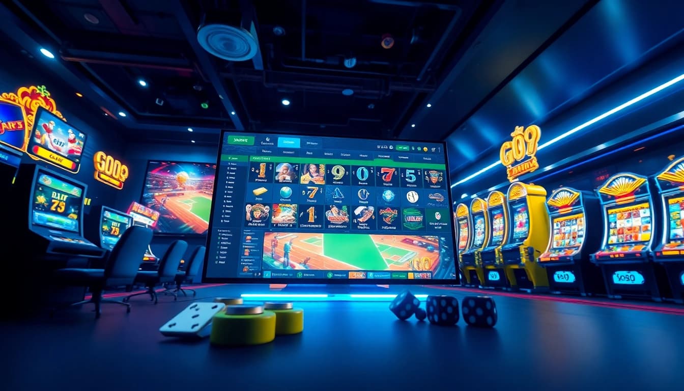 Exciting gaming interface depicting online betting experiences at www go99 win, featuring colorful visuals and dynamic game elements.