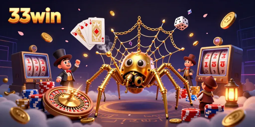 Trải nghiệm cá cược 33win với nhân vật hoạt hình độc đáo trong casino.
