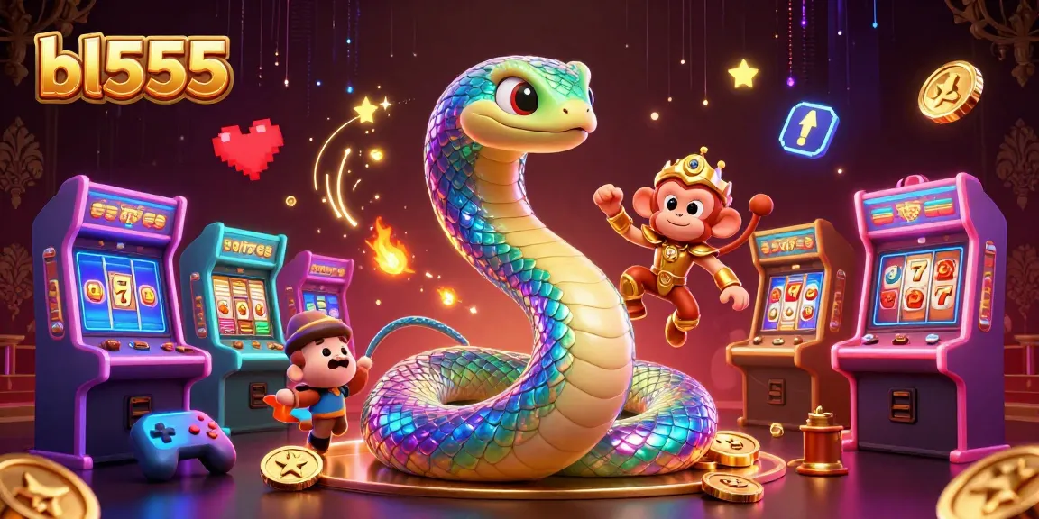 Experience thrilling gaming action at bl555 with colorful elements and vibrant characters in a dynamic casino scene.