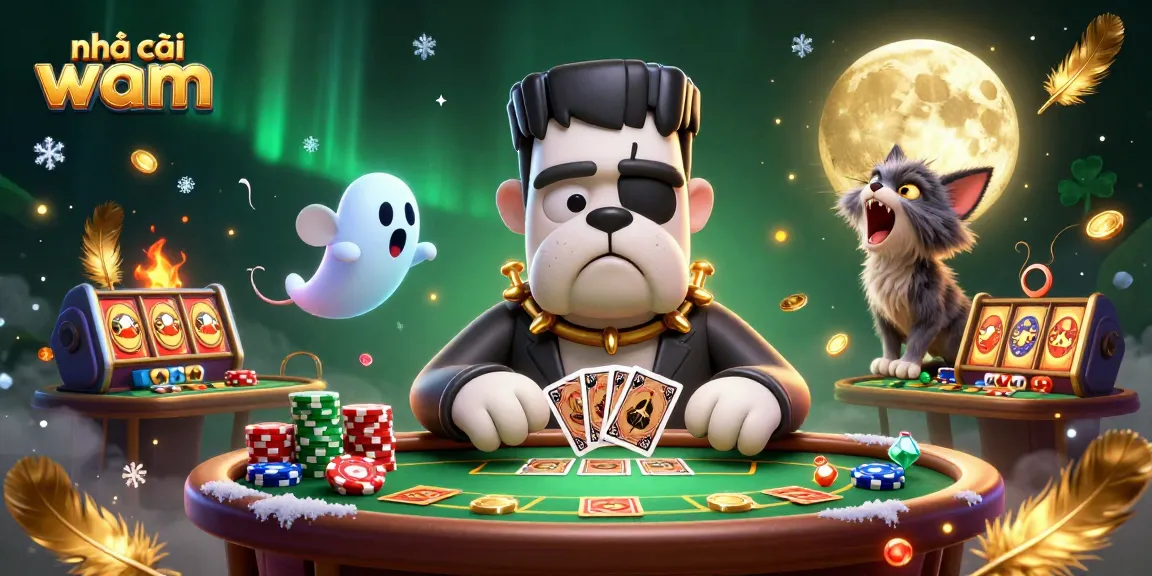 Engage in thrilling games with nhà cái vmax, featuring a fun 3D casino scene full of excitement.