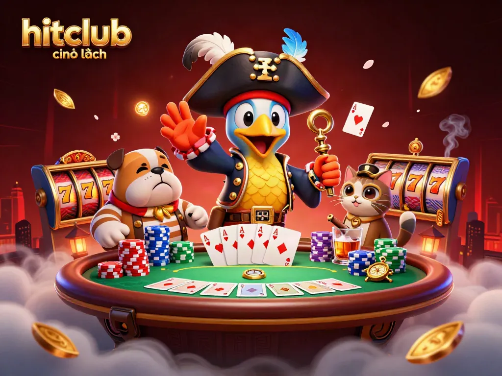 Experience high-stakes action at hitclub chính hãng with vibrant characters and dynamic casino elements.