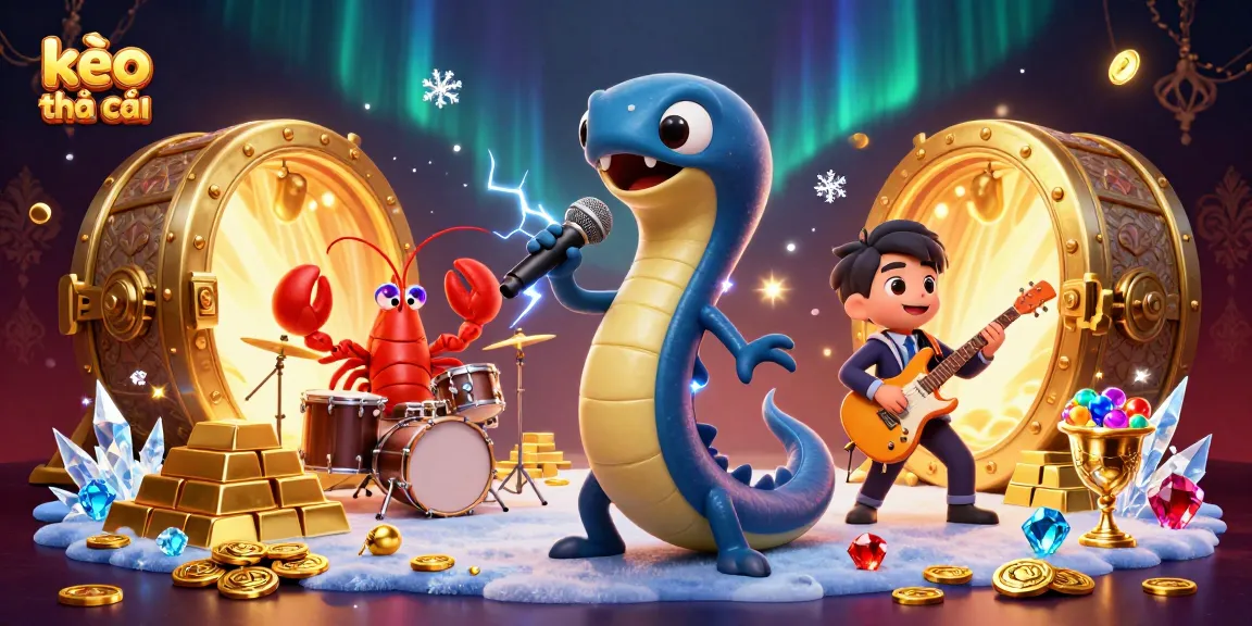 Experience the dynamic kèo nhà cái scene with 3D electric eel DJ, lobster drummer, and seahorse guitarist in casino.
