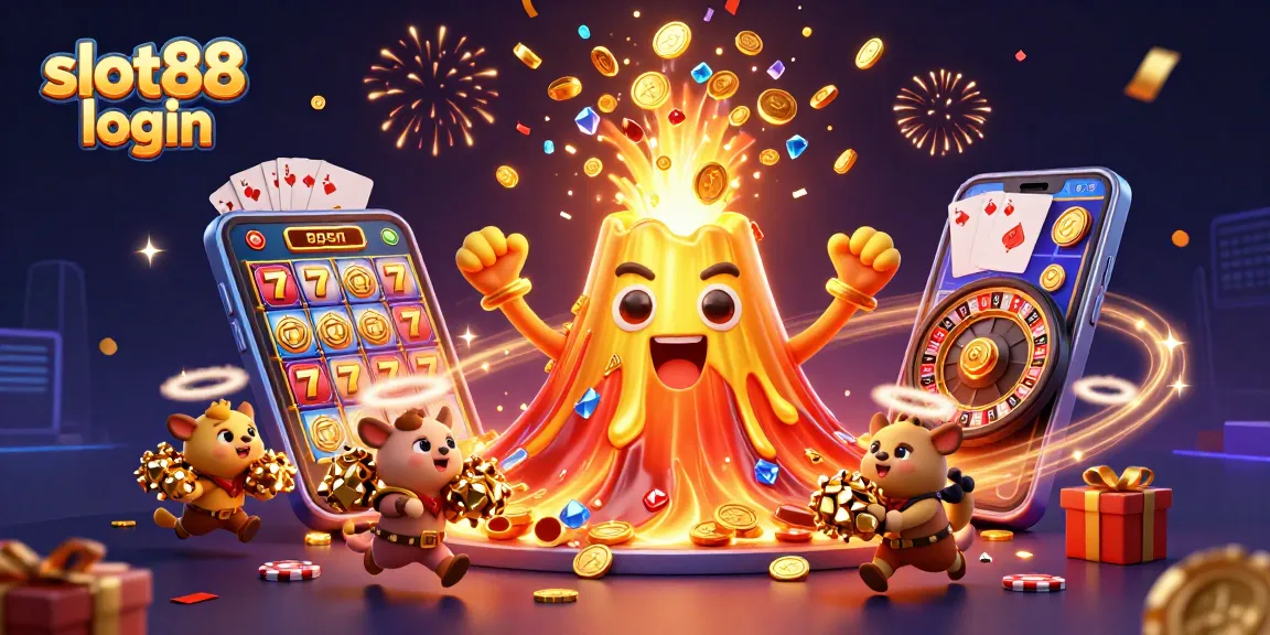 Spin the reels with slot88 login to unveil treasures from a golden volcano and magical creatures.
